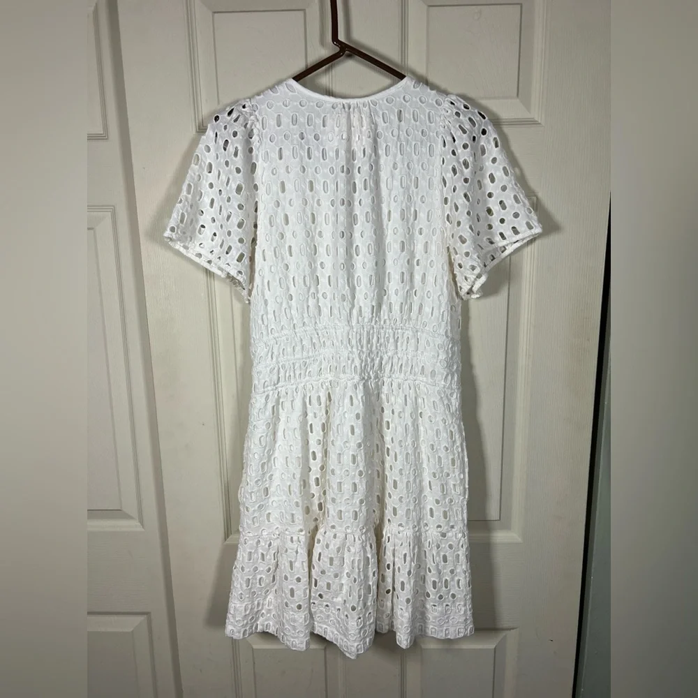 Anthropologie The Somerset White Eyelet Edition Mini Dress - Picture 4 of 4